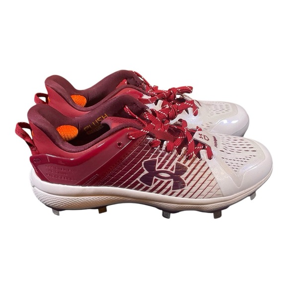 Under Armour Mens Yard Low MT Metal Baseball‎ Cleats 3025592-601 Red Size 7.5 - Picture 5 of 10